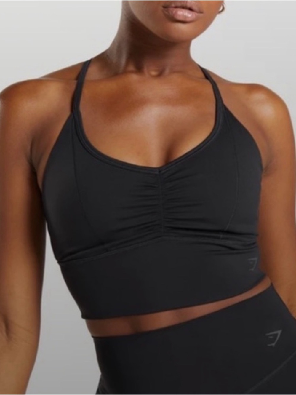 Gymshark Elevate Black Longline Sports Bra